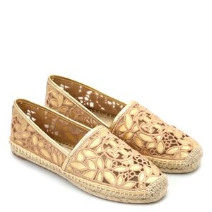 Tory Burch Gold ESPADRILLES Size 8.5 Never Worn
